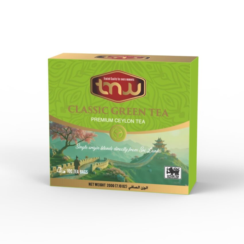 Classic Green Tea 100 Tea Bags - Premium Ceylon Tea